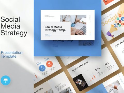 Social Media Strategy Presentation Template LTDW6RF