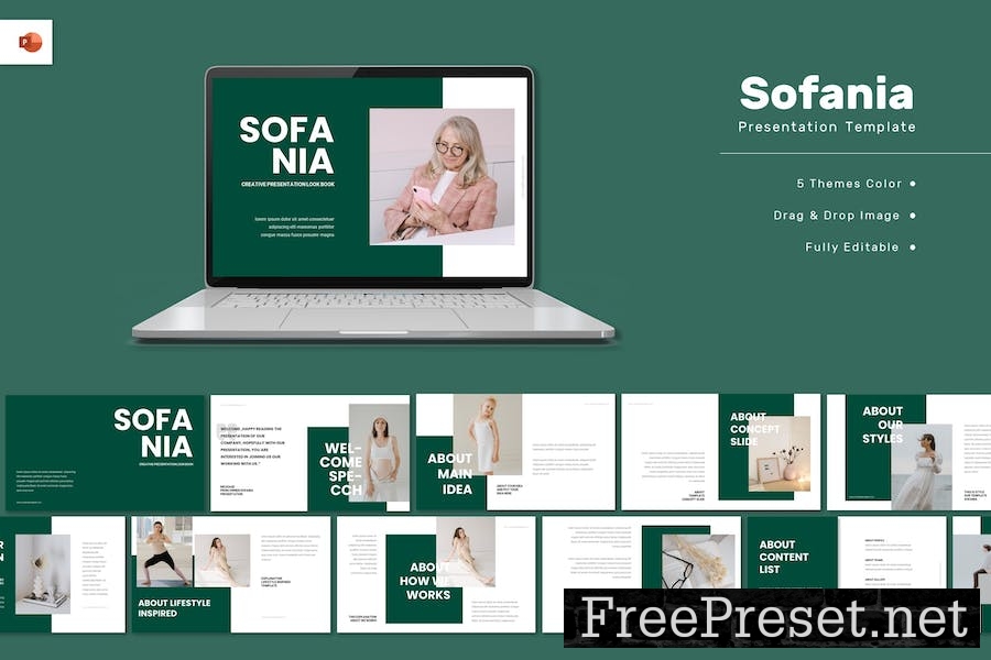 Sofania - Creative Lookbook Powerpoint Template NHXSTGX