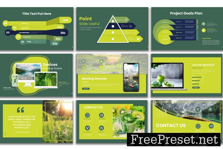 Soft Green - PowerPoint Presentation Template AQZGKSC