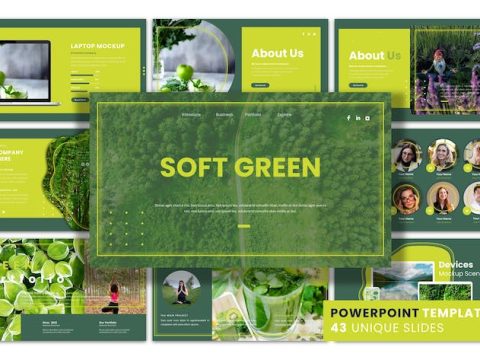 Soft Green - PowerPoint Presentation Template AQZGKSC