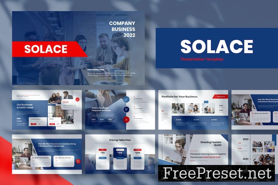 Solace - Business Presentation Google Slide Templa SDXH5EV