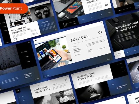 Solitude – Business PowerPoint Template C2C87VW