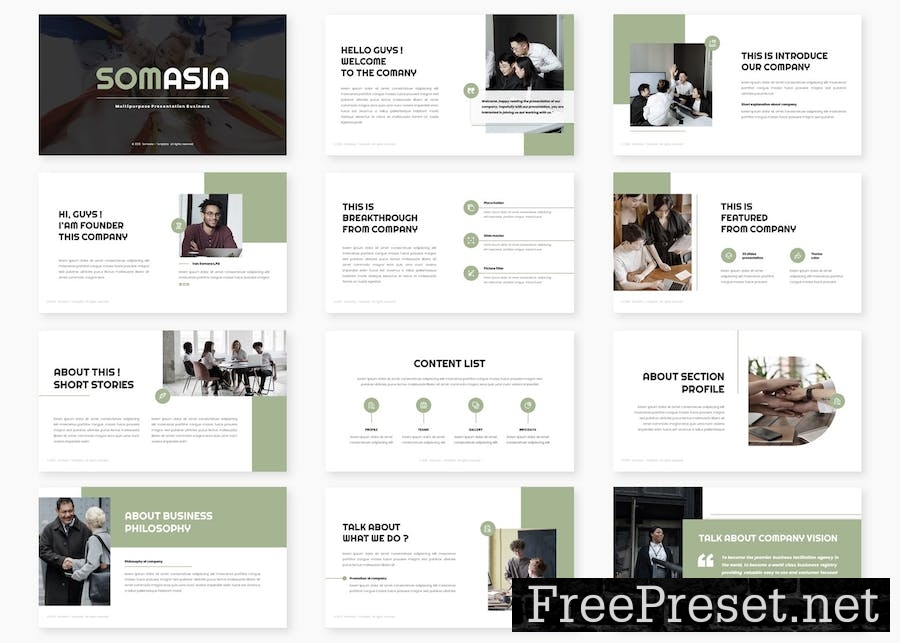 Somasia - Business Google Slides Template QL286HK