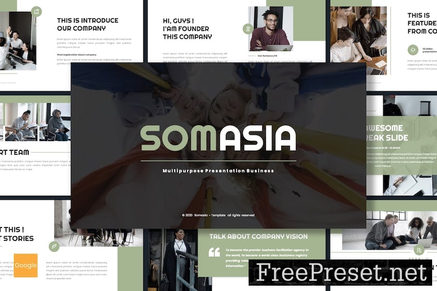 Somasia - Business Google Slides Template QL286HK