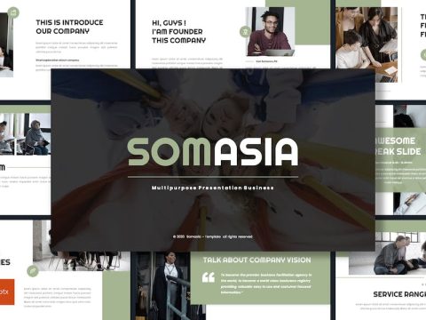 Somasia - Business Powerpoint Template GHL63YB