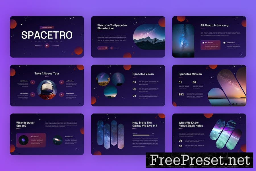 Spacetro - Astronomy & Space Keynote Template JN78HQE