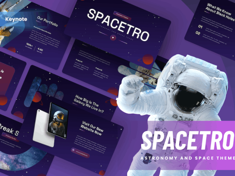 Spacetro - Astronomy & Space Keynote Template JN78HQE