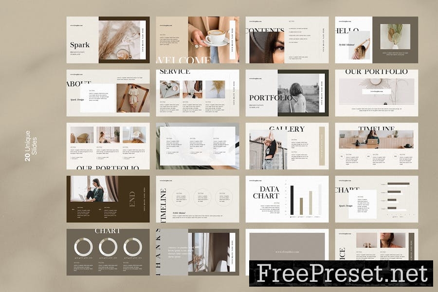 Spark PowerPoint Presentation Template J27FM7K