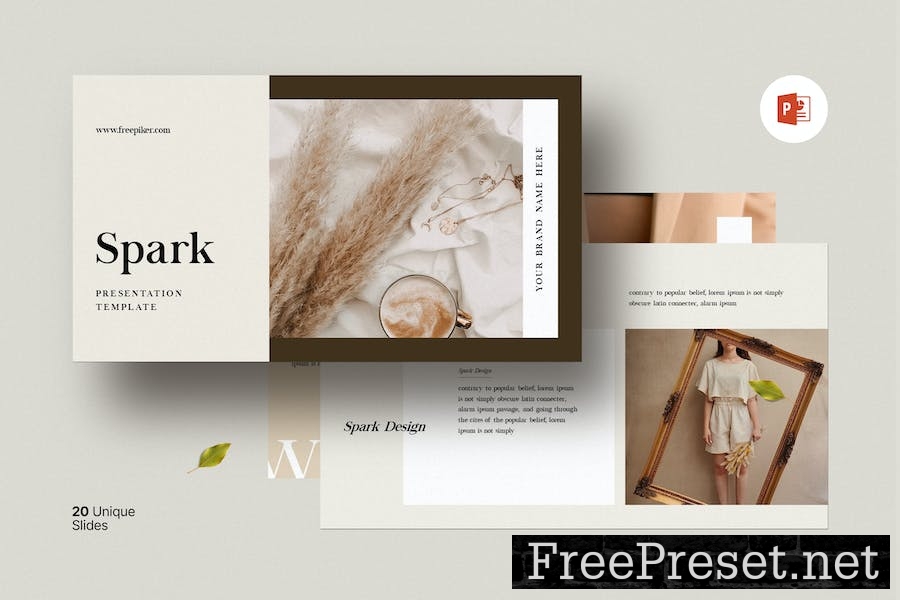 Spark PowerPoint Presentation Template J27FM7K