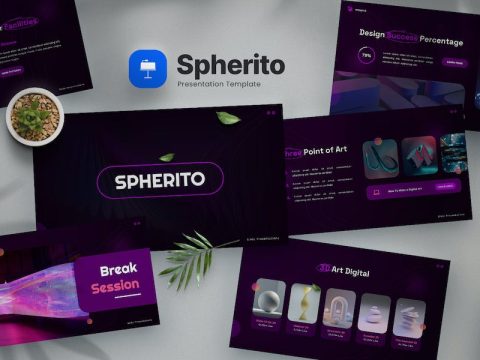 Spherito - NFT Creative Art Keynote Template WZL3EFD