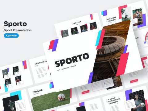 Sporto - Sport Keynote Presentation 3PT37BJ