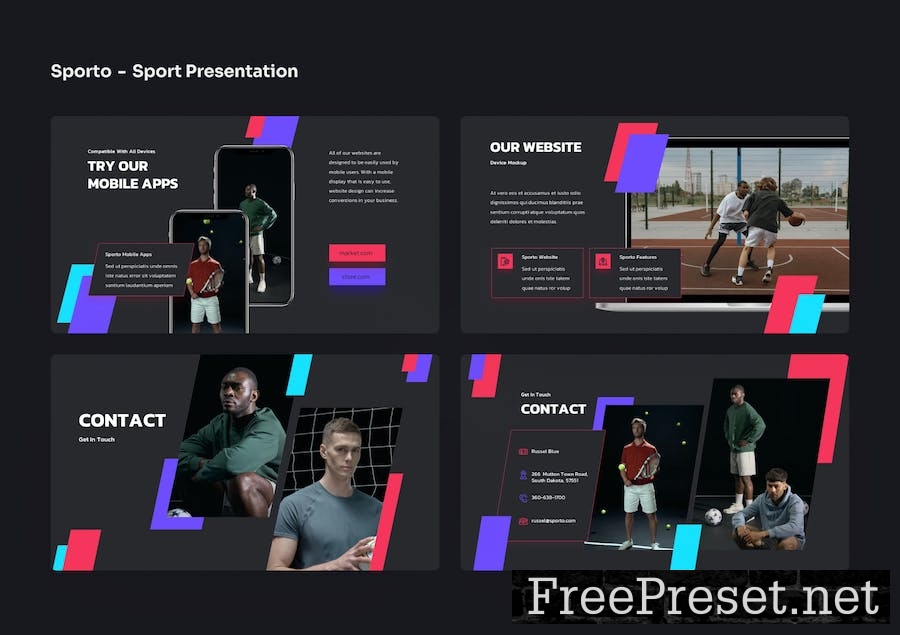 Sporto - Sport PowerPoint Presentation JHSUK84