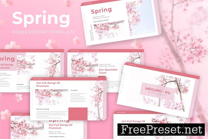 Spring - PowerPoint Presentation Template 65RVCUD