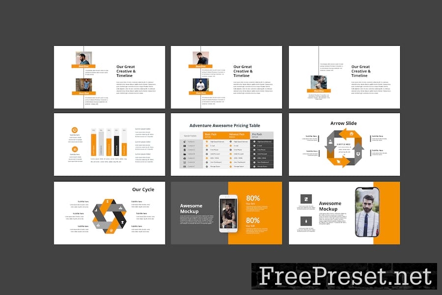 Squader Powerpoint Template ABY85QK