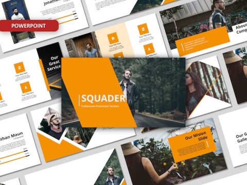 Squader Powerpoint Template ABY85QK