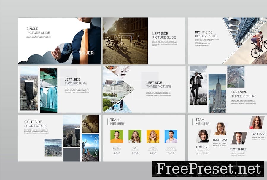 Squar Powerpoint PresentationTemplate EF49H9V