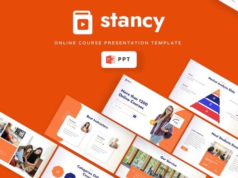 Stancy - Online Course Powerpoint Template ZZCM5BR