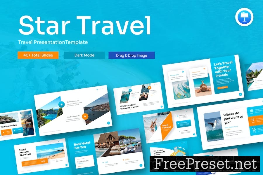 Star Travel Creative Keynote Template 7VL7N8R