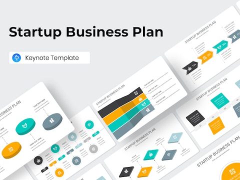 Startup Business Plan Keynote Template 2SN945B