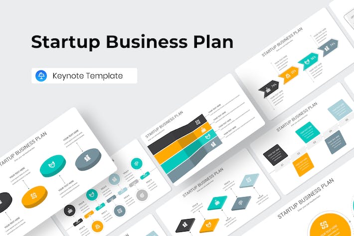 Startup Business Plan Keynote Template 2SN945B