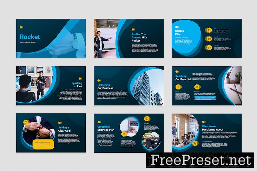 Startup Slides Presentation Template 2EDPD8G