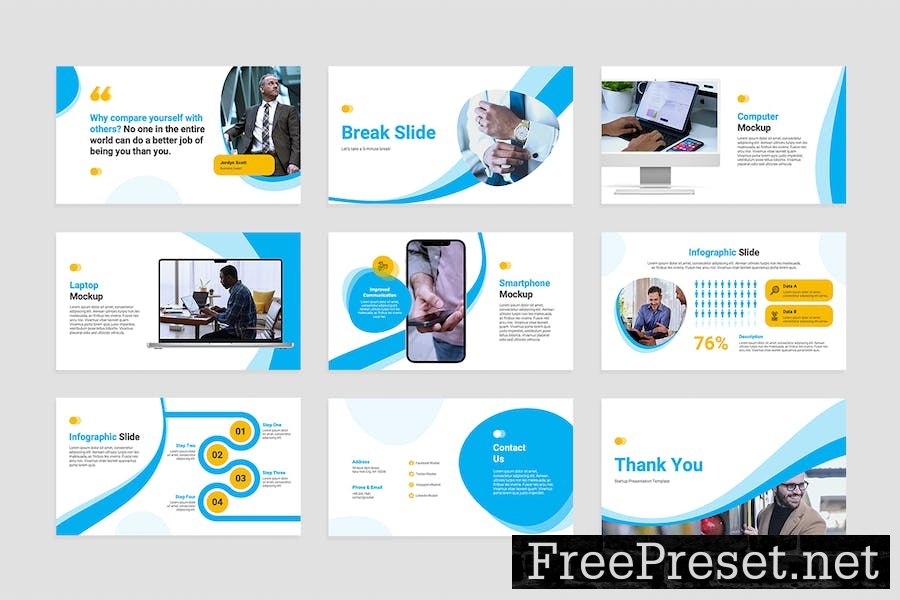 Startup Slides Presentation Template 2EDPD8G