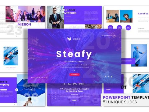 Steafy - PowerPoint Presentation Template 7V4UFY5