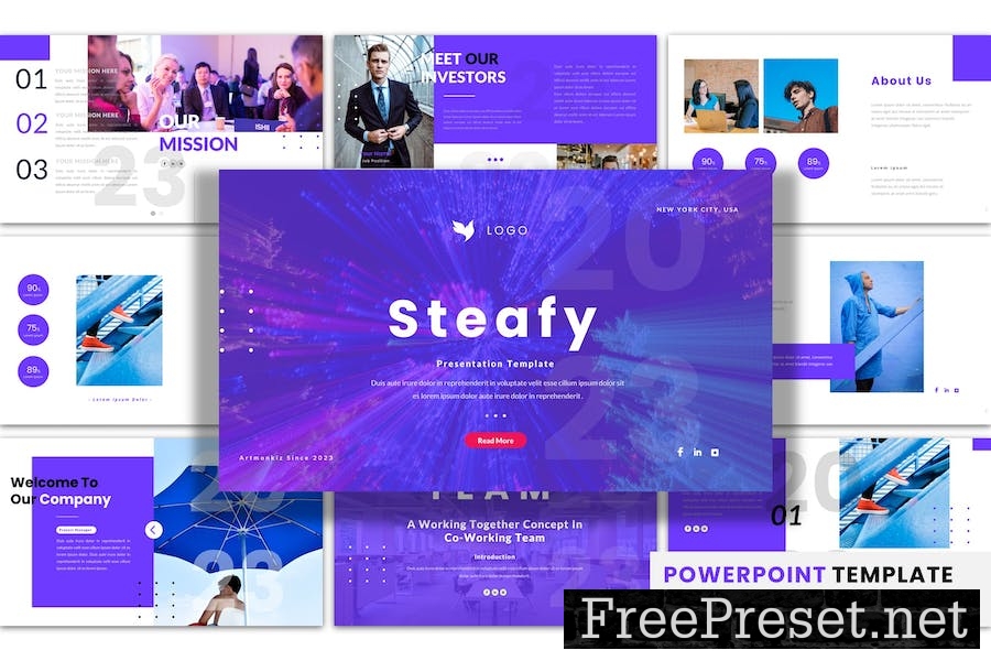 Steafy - PowerPoint Presentation Template 7V4UFY5