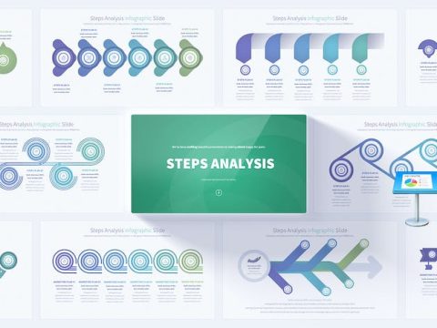 Steps Analysis - Keynote Infographics Slides LLW48AU