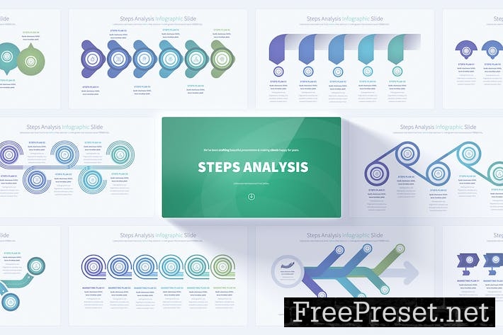 Steps Analysis - PowerPoint Infographics Slides HGPCZ6P