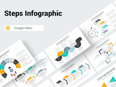 Steps Infographic Google Slides Presentation GVQX22C