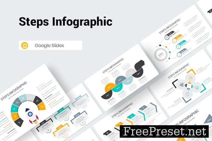 Steps Infographic Google Slides Presentation GVQX22C