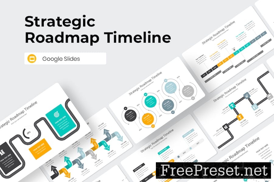 Strategic Roadmap Timeline Google Slides Template