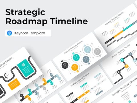 Strategic Roadmap Timeline Keynote Template RKJZ9GD