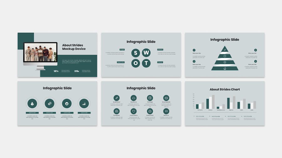 Strides - Business Presentation Google Slide Templ 8VDH5ZE