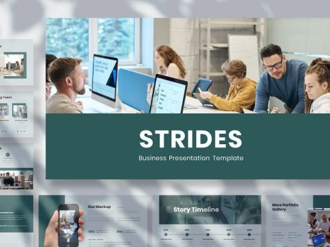 Strides - Business Presentation Google Slide Templ 8VDH5ZE