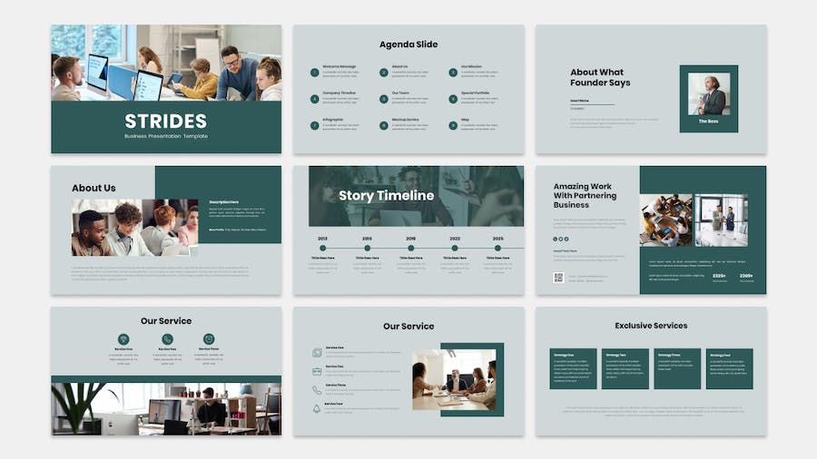 Strides - Business Presentation Keynote Template