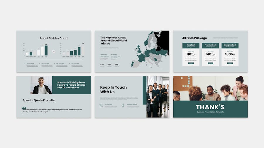 Strides - Business Presentation Keynote Template