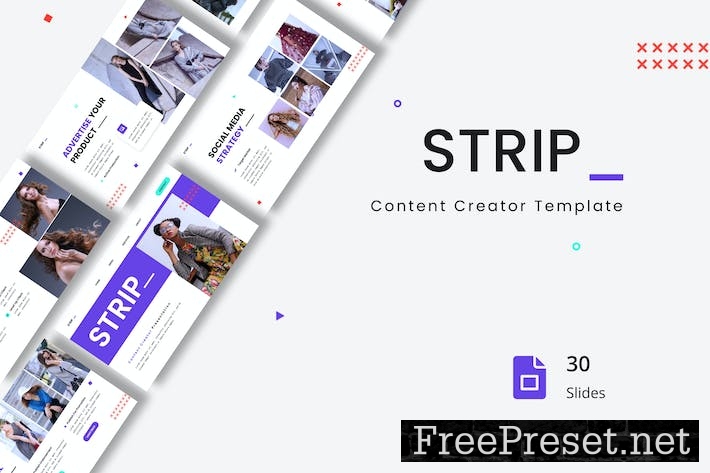 Strip - Content Creator Presentation Google Slides FCGUC57