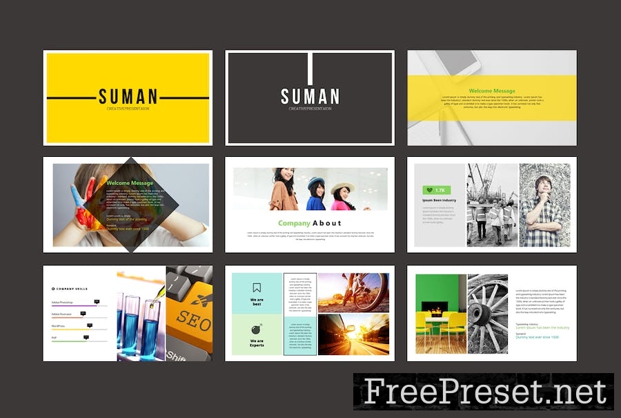 Suman Creative Clean Powerpoint Presentation 9PKUB7A