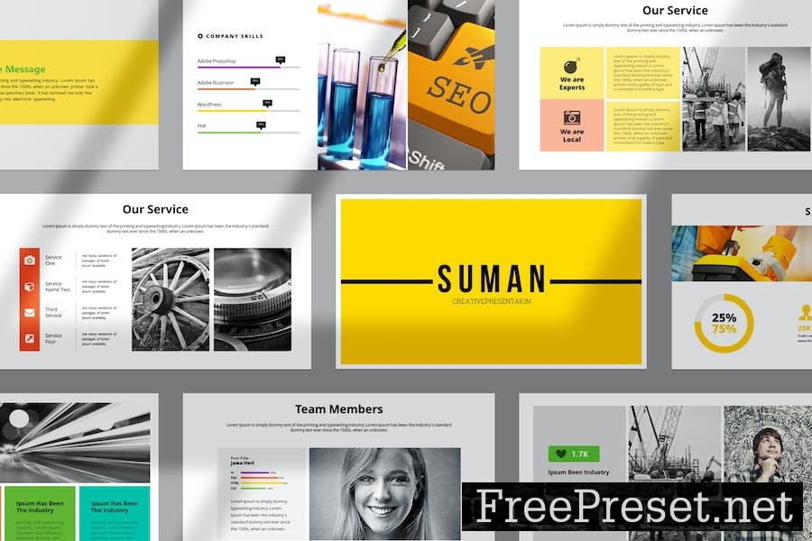 Suman Creative Clean Powerpoint Presentation 9PKUB7A