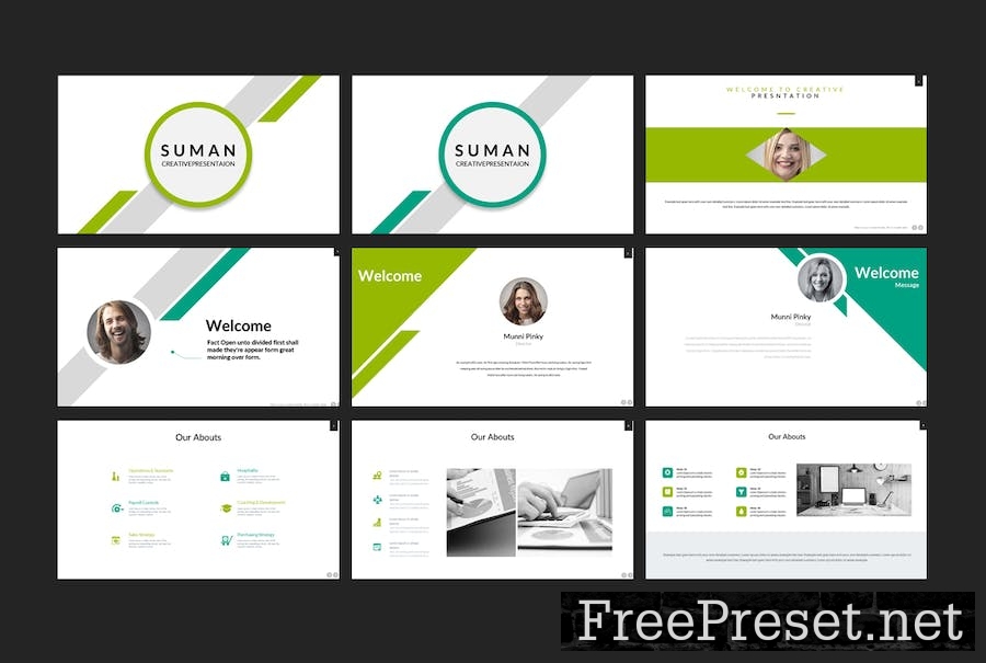 Suman Powerpoint Presentation Template B6DEB9M