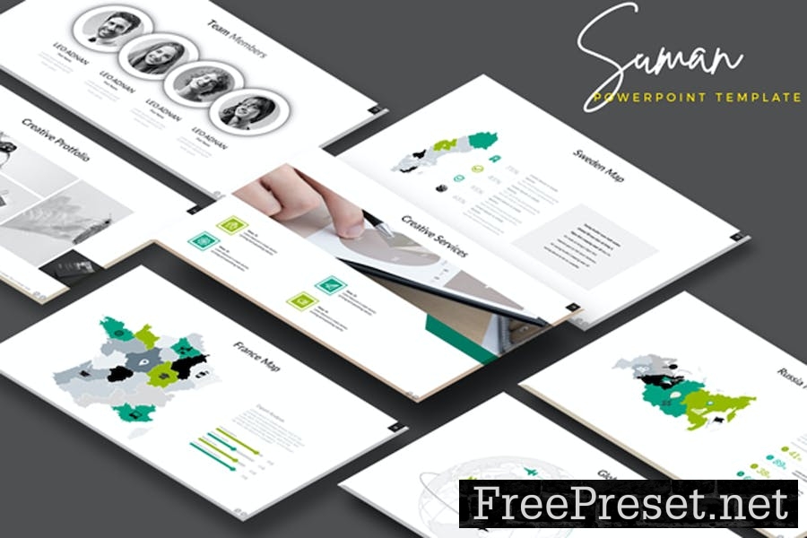 Suman Powerpoint Presentation Template B6DEB9M