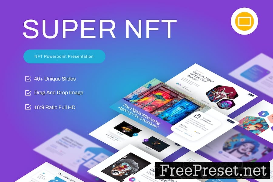 Super NFT Creative Google Slides Template