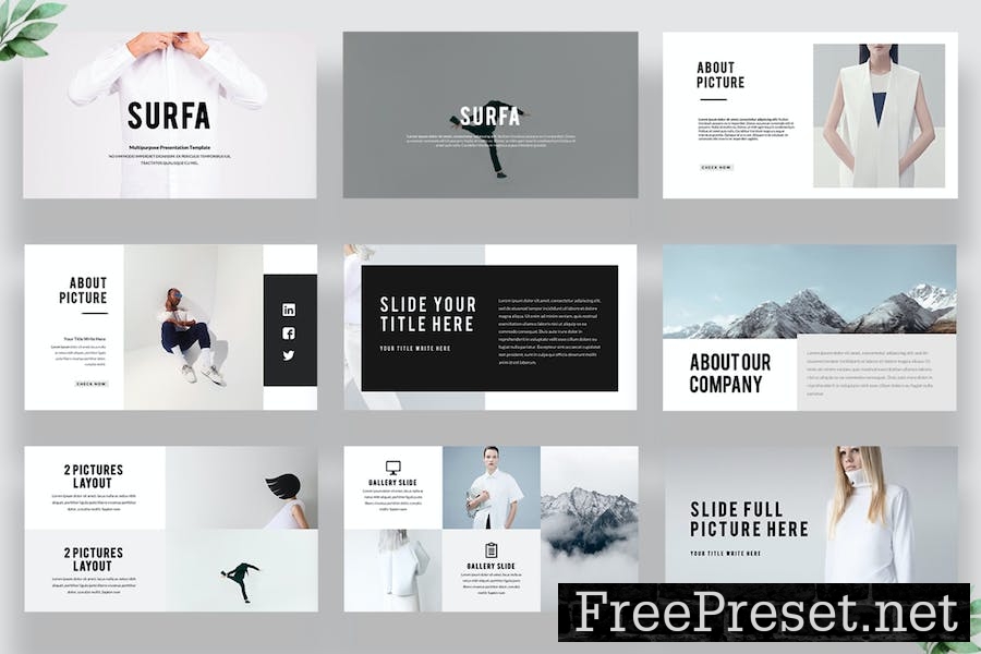 Surfa Minimal Powerpoint