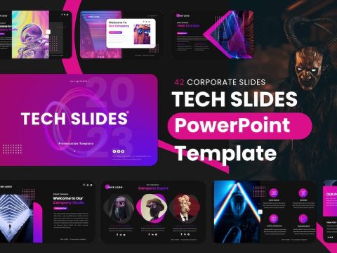 Tech Slides - PowerPoint Presentation Template 2AK5CTC