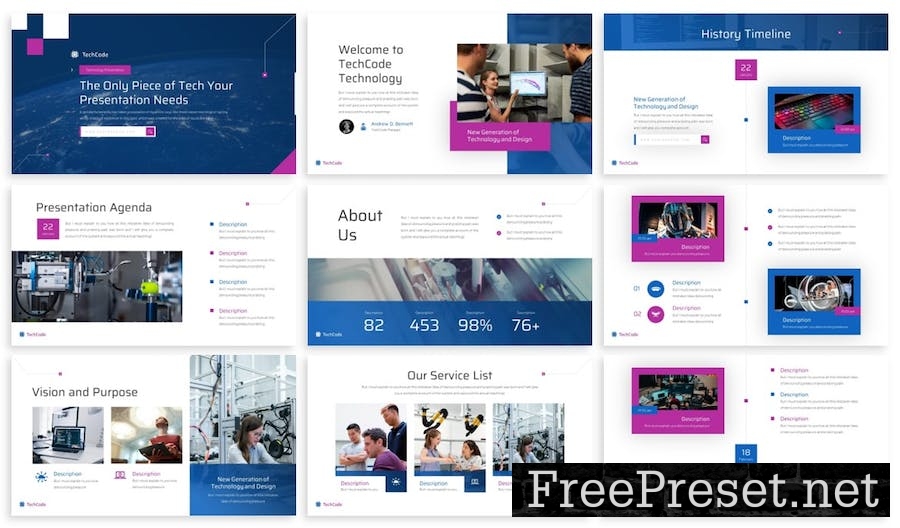 Techcode - Technology Keynnote Template DQCLVQ6