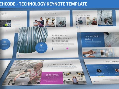 Techcode - Technology Keynnote Template DQCLVQ6