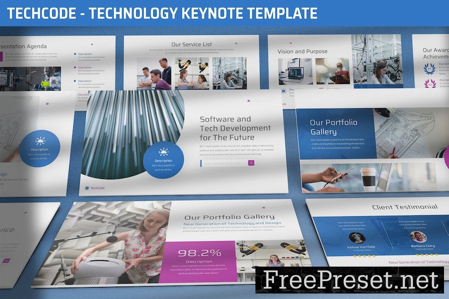 Techcode - Technology Keynnote Template DQCLVQ6