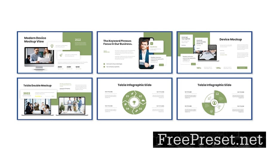 Telzia Business Presentation Google Slide Template UM5EN22